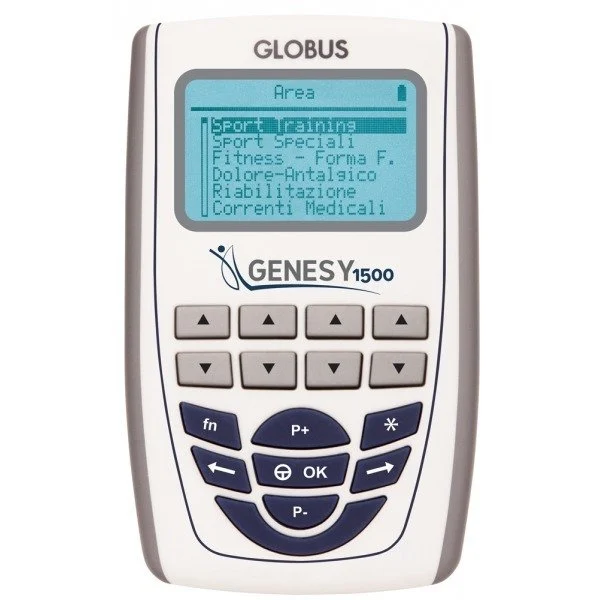 Globus Genesy 1500 TENS/EMS sistemi: cihaz ön görünümü (görsel 01)