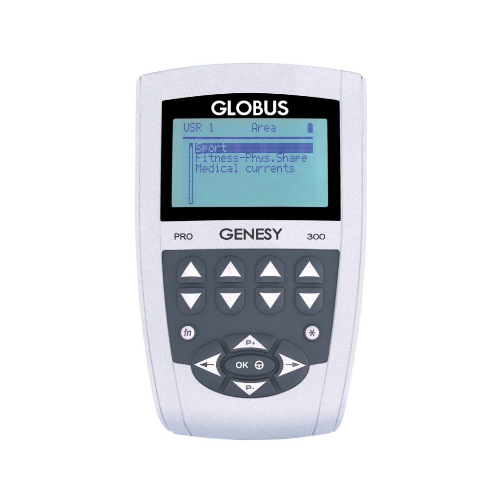 Globus Genesy 300 Pro TENS/EMS sistemi: cihaz ön görünümü (görsel 01)