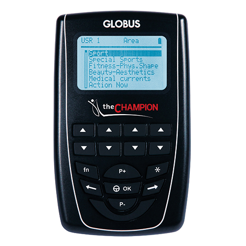 Globus The Champion TENS/EMS sistemi: cihaz ön görünümü (görsel 01)