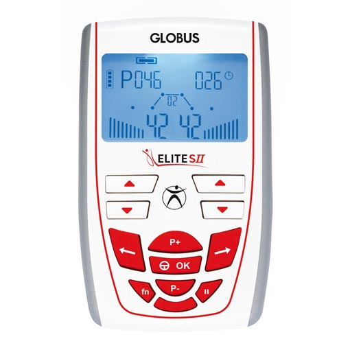 Globus Elite S2 TENS/EMS sistemi: cihaz ön görünümü (görsel 01)