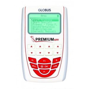 Globus Premium 400 TENS/EMS sistemi: cihaz ön görünümü (görsel 01)